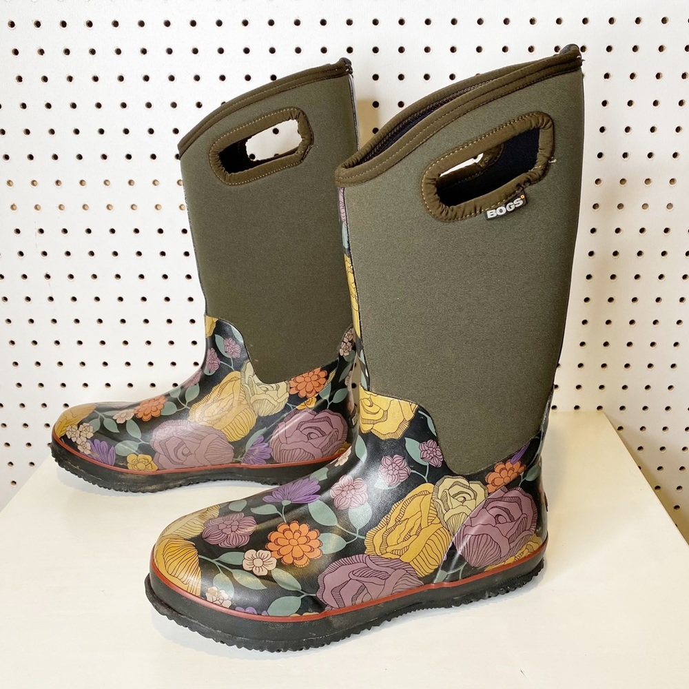 Bogs | Classic High Le Jardin Insulated Waterproof Rain Boot Sz. 11